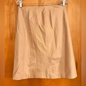Apostrophe Tan Knee-Length Skirt Size 6 NWT